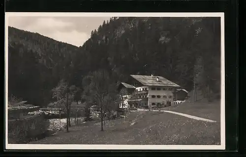 AK Berchtesgaden, Gasthaus und Pension zur Kugelmühle