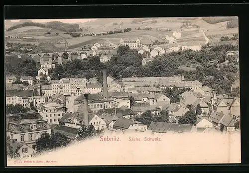 AK Sebnitz /Sächs. Schweiz, Teilansicht