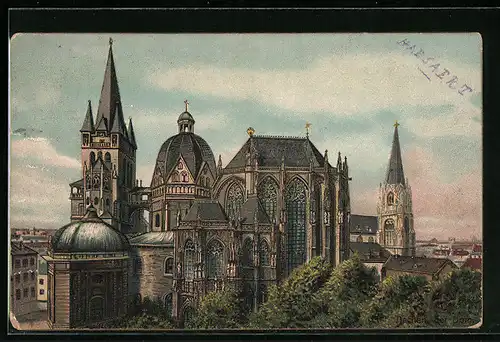 Künstler-AK Aachen, Dom