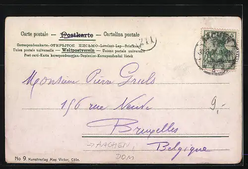 Künstler-AK Aachen, Dom