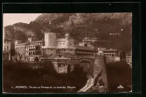 AK Monaco, Palais du Prince et la Montée Major