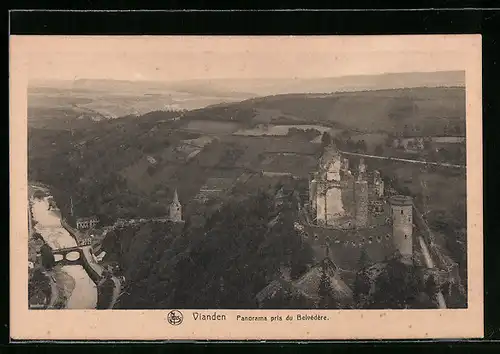 AK Vianden, Panorama pris du Belvédere