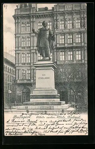 AK Budapest, Eötvös Denkmal