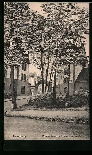 AK Graudenz, Pionierkaserne 23 am Festungsberg