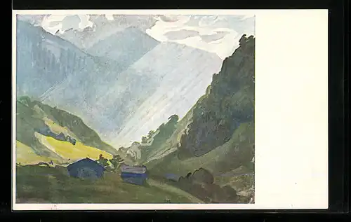 Künstler-AK Albert Welti: Der Lichtblick ins Tal