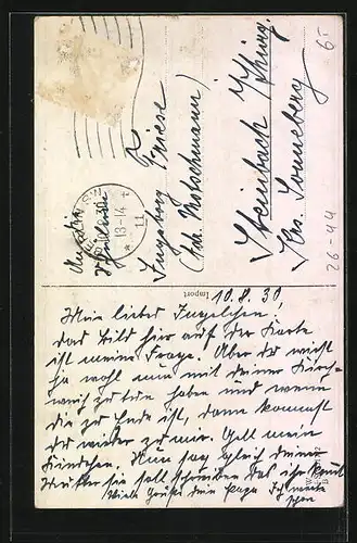 Künstler-AK John Wills: Kind mit riesigem Fragezeichen