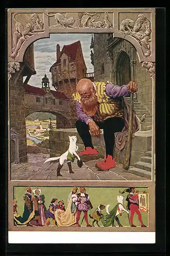 Künstler-AK Paul Hey: Aus dem Märchen Der gestiefelte Kater
