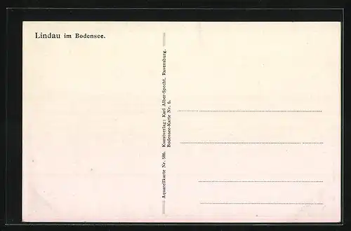 Künstler-AK J. Marschall: Lindau im Bodensee, Frühlings-Panorama