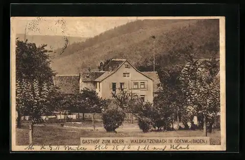 AK Waldkatzenbach /Odenw., Gashof zum Adler