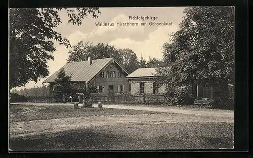 AK Bischofsgrün i. Fichtelgebirge, Waldhaus Hirschhorn am Ochsenkopf
