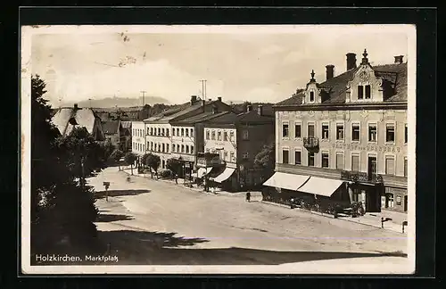 AK Holzkirchen, Marktplatz aus der Vogelschau
