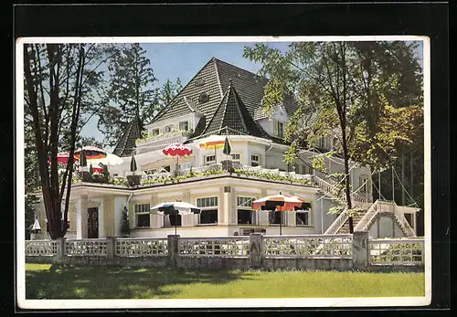 AK Höllriegelskreuth-Grünwald, Cafe und Conditorei Bittmann