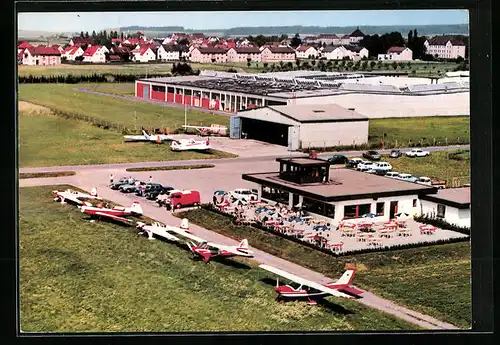 AK Speichersdorf /Ofr., Flugplatz Rosenthal-Field, Fliegerschule und Flugplatzrestaurant