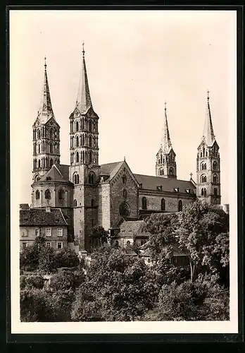 Foto-AK Deutscher Kunstverlag, Nr. 51, Walter Hege: Bamberg, Dom von Südwest