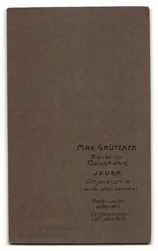 Fotografie M. Grützner, Jauer, Alt-Jauerstrasse 4, Junger uniformierter Soldat