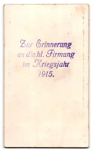 Fotografie B. Burger, Regensburg, Portrait Exz. Antonius von Henle, Bischof von Regensburg, zur heiligen Firmung 1915