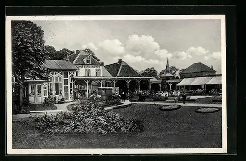 AK Krautsand /Elbe, Buhrfeind`s Hotel