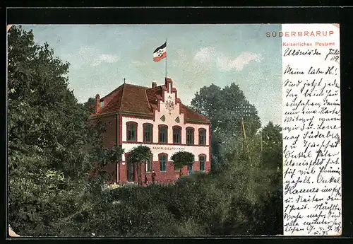 AK Süderbrarup, Kaiserliches Postamt