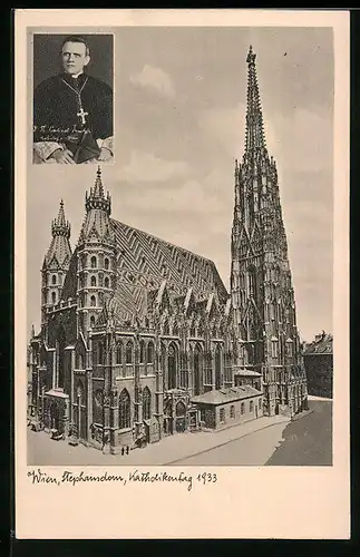 AK Wien, Katholikentag 1933, Stephansdorm