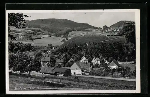 AK Berlebeck /Teutoburger Wald, Panorama mit Gebirge