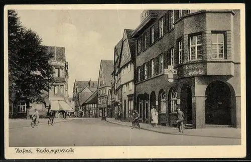 AK Herford, Apotheke in der Radewigerstrasse