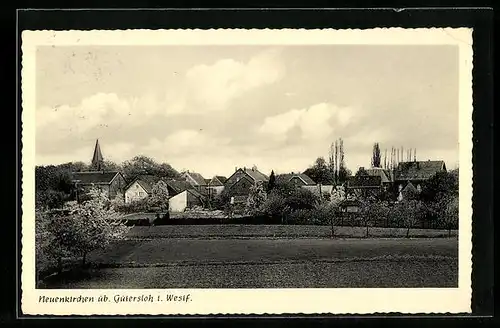 AK Neuenkirchen i. Westf., Panorama mit Feld