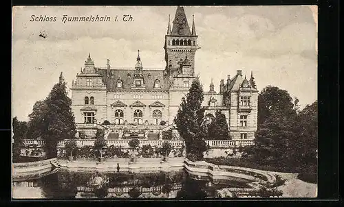 AK Hummelshain i. Th., Ansicht vom Schloss