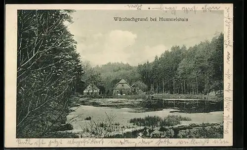 AK Hummelshain, Häuser im Würzbachgrund