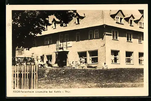 AK Kahla i. Thür., FDGB-Ferienheim Linzmühle