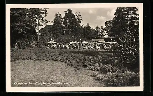 AK Leipzig-Markkleeberg, Gartenbau-Ausstellung, HO-Cafe