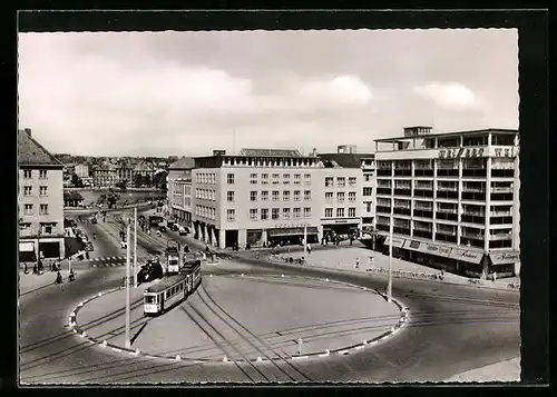 AK Kiel, Berliner Platz von oben gesehen