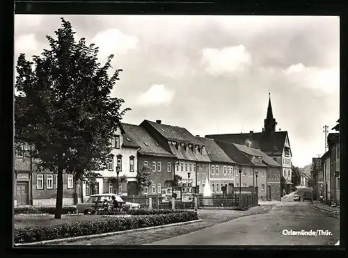 AK Orlamünde /Thür., Strassenpartie im Ortskern