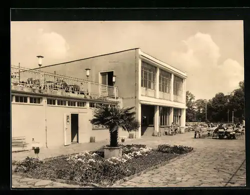 AK Pegau /Kr. Borna, Stadtbad mit Cafe Elsteraue