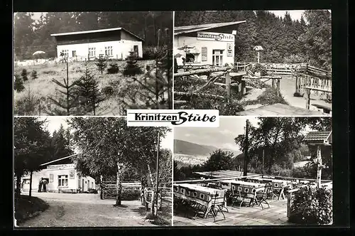 AK Suhl /Thür. Wald, Gasthaus Krinitzenstube mit Aussichts-Terrasse
