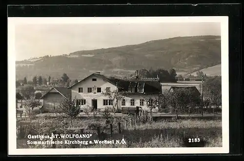 AK Kirchberg a. Wechsel, Gasthaus St. Wolfgang
