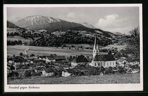 AK Frasdorf, Ortsansicht gegen Hochriess