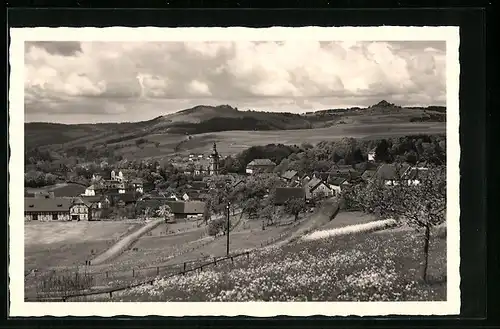 AK Gersfeld /Rhön, Ortsansicht mit Wachtküppel