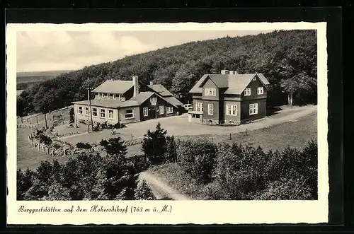 AK Hoherodskopf, Blick auf Berggaststätten