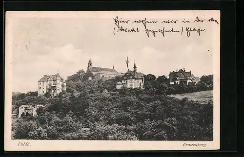 AK Fulda, Blick auf Frauenberg