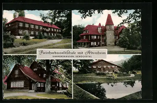AK Simmershausen /Schocketal, Rheinhardswaldschule mit Altersheim