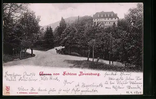 AK Arensburg, Blick auf Schloss