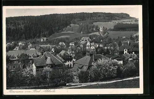 AK Bad Altheide, Ortsansicht aus der Vogelschau