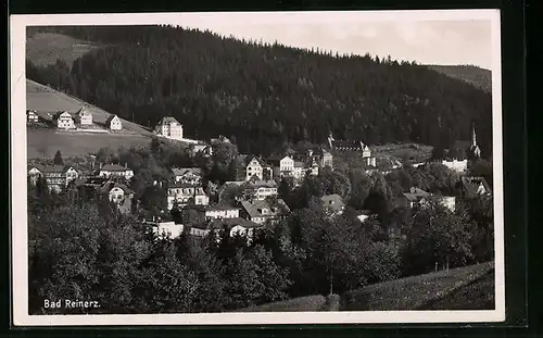 AK Bad Reinerz, Ortsansicht aus der Vogelschau