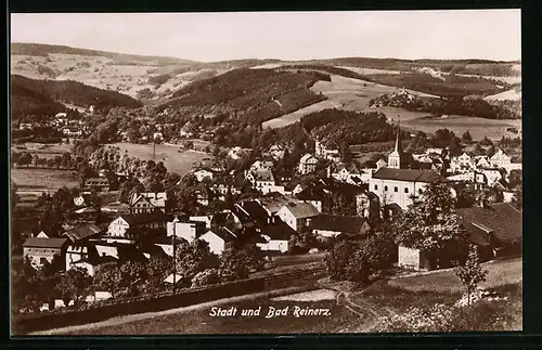 AK Bad Reinerz, Gesamtansicht aus der Vogelschau