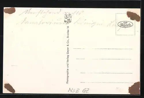 AK Bad Reinerz, Ortsansicht aus der Vogelschau