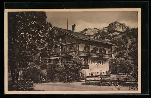 AK Bayrischzell, Pension Königslinde, Bes.: M. Rieser