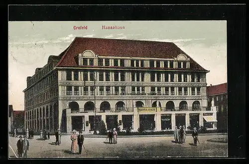 AK Crefeld, Partie am Hansahaus