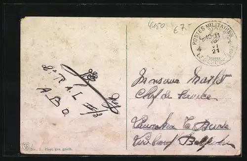 AK Crefeld, An der Kaserne mit Anlagen