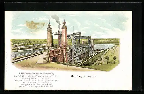 AK Meckinghoven, Schiffshebewerk bei Henrichenburg