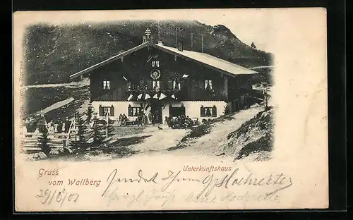 AK Wallberg, Blick zum Unterkunftshaus